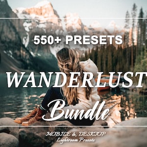 500 OUTDOOR Bundle Presets, Mobile and Desktop, Lightroom Preset Bundle for Instagram, Best Deal Bundle, Green, Warm, Earthy, Rustic Filter