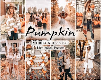40 Autumn Lightroom Presets Mobile and Desktop: Fall, Moody & Warm Photo Filters