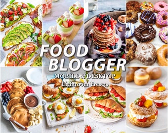 14 ALIMENTS prédéfinis Lightroom Mobile Desktop, aliments prédéfinis savoureux, filtre photo Instagram délicieux, aliments prédéfinis lumineux, préréglage Blogger culinaire, vsco