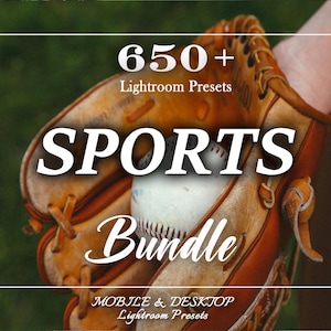 650+ Sports Lightroom Presets Mobile and Desktop: Fitness, Gym & Athlete Photo Pack