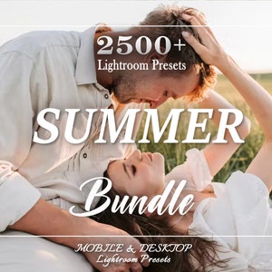 2500 Lightroom Summer Presets, Lightroom Presets Bundle, Lightroom Mobile Presets, Desktop Presets, Beach Presets, blogger Presets, Outdoor
