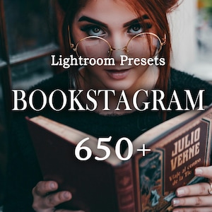 650+ Bookstagram Bundle Lightroom Presets for Mobile and Desktop, All in One Books Presets for Bloggers, Bookish filter, Planner Presets