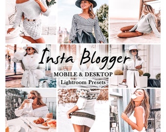 INSTAGRAM Preset Blogger Preset - Lightroom Presets, Mobile Presets, Influencer Presets, Desktop Preset,  lightroom mobile preset