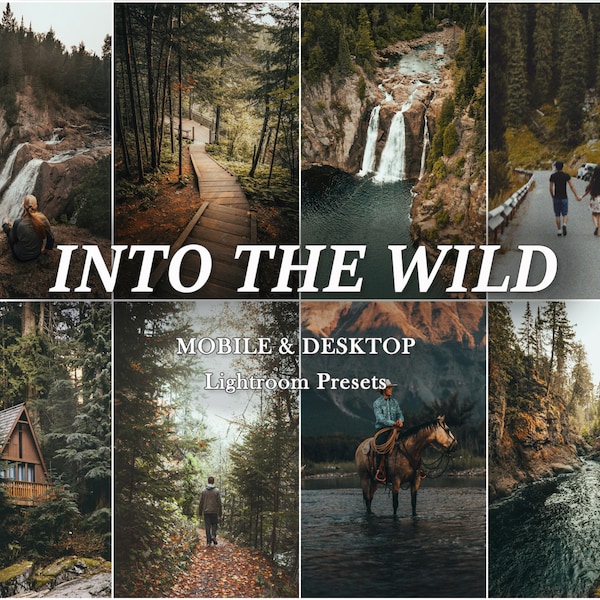 WILD Nature LIGHTROOM Presets, Lightroom MOBILE Desktop Preset, Travel Outdoor preset , Wanderlust Presets, Moody Presets, outdoor preset