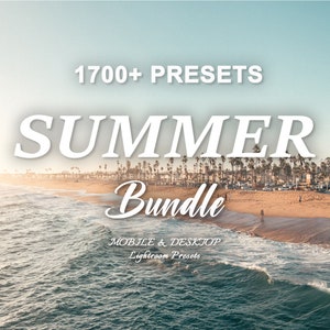 1700 SUMMER PRESETS, Lightroom Presets, Lightroom Preset Bundle, Mobile Desktop Preset, Instagram Blogger Lifestyle filter, Travel Preset