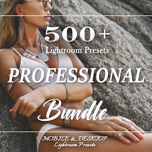 500 Professional LIGHTROOM Preset Bundle, Desktop Mobile Presets, Luxury Lightroom Presets, Outdoor Presets, Natural Spring Summer Preset