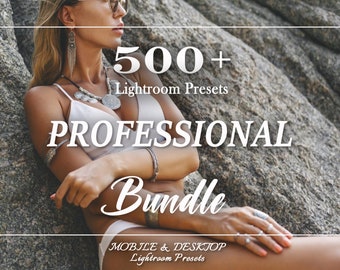 500 Professional LIGHTROOM Preset Bundle, Desktop Mobile Presets, Luxury Lightroom Presets, Outdoor Presets, Natural Spring Summer Preset