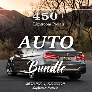 450+ Car Lightroom Presets Bundle, Mobile and Desktop: Auto, Moto & Vehicle Photo Filters