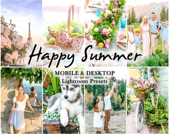 10 Mobile LIGHTROOM Presets, Summer Preset, holiday preset, colorful preset, Desktop Presets Blogger, Natural Preset, Vibrant Instagram vsco
