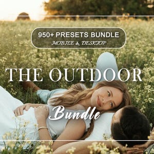 950+ OUTDOOR Presets - Lightroom Presets Bundle - Mobile Presets - Desktop Preset - Moody Nature Preset, Green Warm, Earthy Rustic Filter