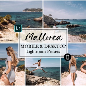 5 MOBILE LIGHTROOM Presets, Mallorca preset, Lightroom Mobile Preset, Instagram Filter, Desktop Presets, travel preset, summer presets