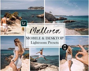 5 MOBILE LIGHTROOM Presets, Mallorca-Preset, Lightroom Mobile Preset, Instagram-Filter, Desktop-Presets, Reise-Presets, Sommer-Presets