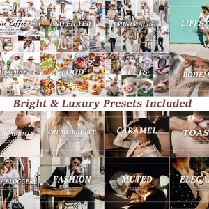 5000 Lightroom presets bundel, natuurlijke presets, desktop mobiele preset, Blogger mobiele Lightroom preset, schone beïnvloeder, witte zachte preset afbeelding 9