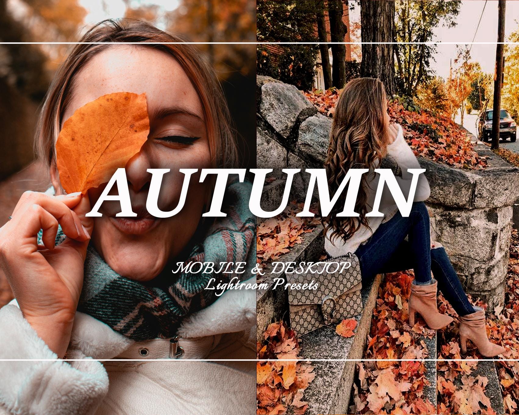 56 Autumn Lightroom Presets, Fall Presets, Autumn Presets, Seasons Presets, Mobile Lightroom Presets, Earthy, Warm, Brown Presets, Vintage