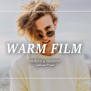 12 Warm FILM Lightroom Preset Bundle, Analog Retro Presets for Instagram, 35mm Vintage Mobile Preset Bloggers, Disposable Camera Preset