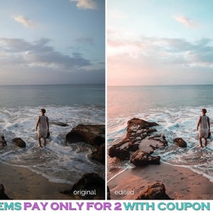 16 Lightroom Presets Mobile Presets, Instagram Presets, desktop Presets, lightroom mobile preset Magic Vacation Summer Filter imagem 4