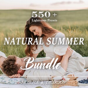 550 Natural Lightroom Presets, Lightroom Preset Bundle, Bright Mobile Desktop Luxury Aesthetic Presets, Neutral Photo Preset, Lifestyle