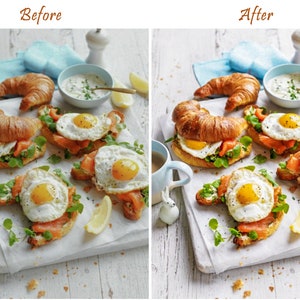 14 FOOD Lightroom Mobile Desktop Presets, tasty Food Presets, Yummy Instagram Photo Filter, Bright Food presets, Food Blogger Preset, vsco image 7