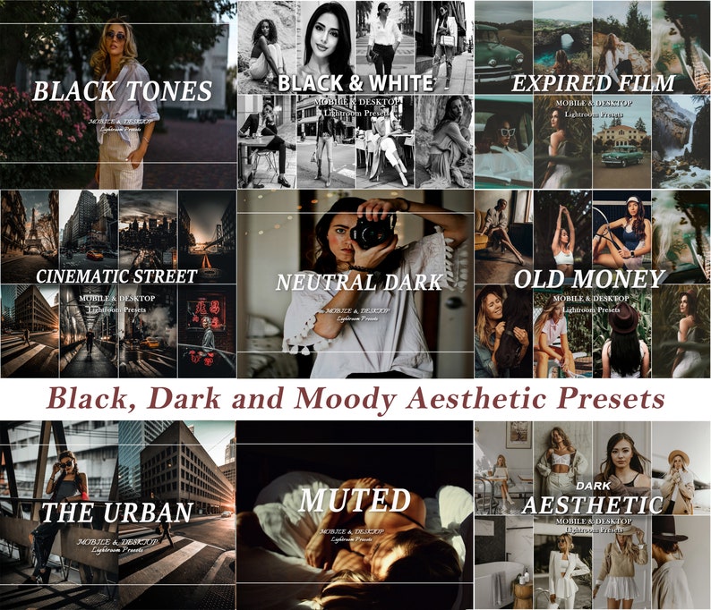 5000 Lightroom Presets, Mega Bundle Presets, Mobile Presets, Desktop Presets, Lightroom Spring Summer Presets, Outdoor Dark Moody Presets, zdjęcie 8