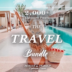 2,000+ TRAVEL Presets Bundle, Beach Presets, Summer Presets, Mobile Lightroom Presets, Preset, Vacation Preset, Blogger Instagram filter