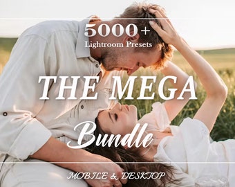 5000 MEGA presetsbundel, Lightroom-presets, mobiele presets en desktoppresets, natuurlijke lente-zomerpresets, outdoor donkere humeurige presets,