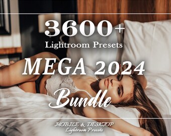 3600 MEGA Lightroom Presets Bundle, Lente Zomer Herfst en Winter Presets, Esthetische Mobiele en Desktop influencer Presets voor Instagram