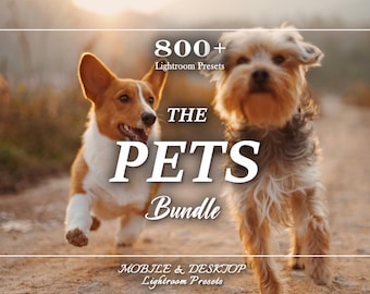 Dog and Cat Lightroom Presets – 800+ Mobile and Desktop Effects for Pets & Instagram