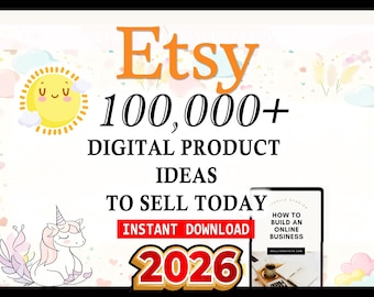 100.000+ digitale productideeën 2026 | Passief inkomen en Etsy-verkopersgids