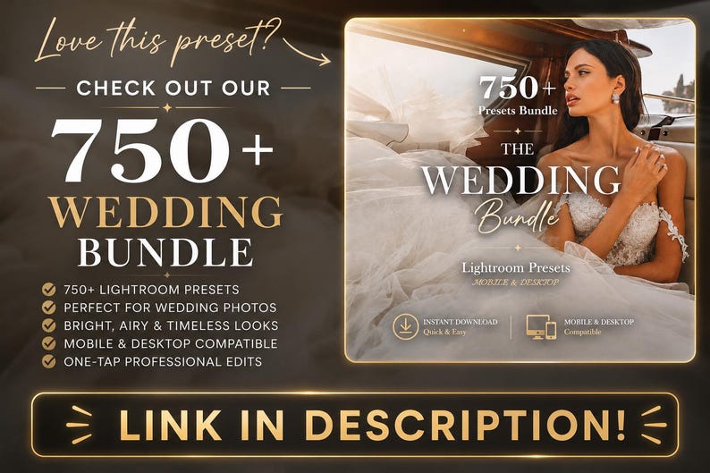 26 WEDDING Lightroom Presets, Mobile Desktop Lightroom Presets, Bright Elegant Wedding Presets, Couple Preset, Light airy Preset image 7