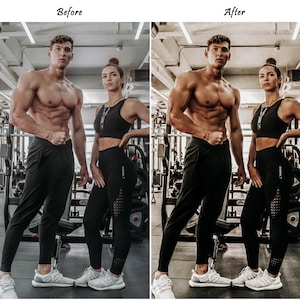 15 PRESET FITNESS, preimpostazioni LIGHTROOM per dispositivi mobili, preimpostazioni per palestra, preimpostazioni per sport, preimpostazioni per dispositivi mobili, preimpostazioni per Lightroom, preimpostazioni per Instagram, preimpostazioni per desktop immagine 7