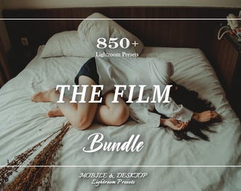 Complete 850+ Film Lightroom Presets Mobile and Desktop: Vintage, Aesthetic & Grain Presets