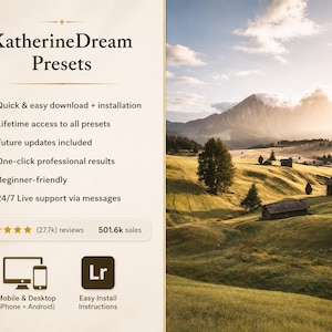 10,000+ MEGA Lightroom Preset Bundle, Spring and Summer Mobile Presets, Natural Creamy Preset, Boho Photo Instagram Filter, Desktop Preset image 9