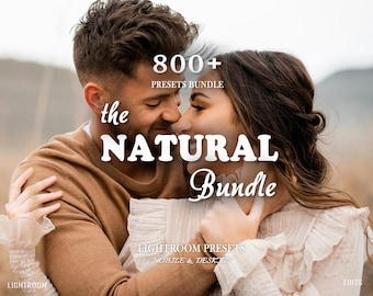 850 NATURAL Presets, Lightroom Presets, Lightroom Mobile Presets, Creamy, Neutral, Nature, Nofilter, Boho, Bohemian Photo Preset Filters