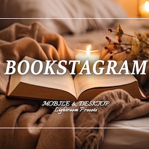 22 BOOKSTAGRAM Presets, Book Presets, Mobile Preset, Lightroom Preset Bundle for Instagram, Warm Academia, Books, Editorial Aesthetic Filter