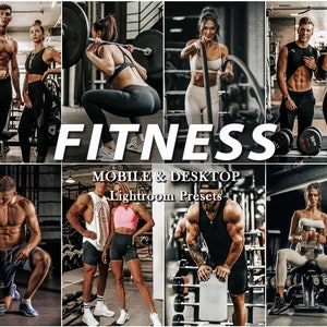 15 FITNESS PRESETS, Mobile LIGHTROOM Presets, Gym presets, Sport Preset, Mobile Presets, Lightroom Preset, Instagram Preset, Desktop Preset