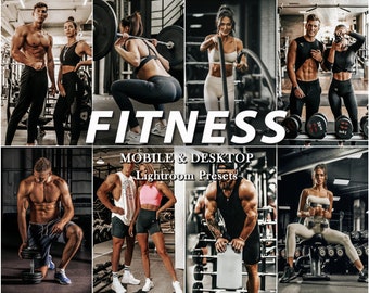 15 PRESET FITNESS, preimpostazioni LIGHTROOM per dispositivi mobili, preimpostazioni per palestra, preimpostazioni per sport, preimpostazioni per dispositivi mobili, preimpostazioni per Lightroom, preimpostazioni per Instagram, preimpostazioni per desktop