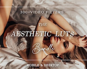 300+ Cinematic Aesthetic LUTs – Film Video Color Grading, Professional Editing Filters