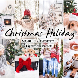 10 Mobile LIGHTROOM Presets, Christmas Preset, Holiday Preset, Winter Preset, Desktop, Lightroom Mobile Preset, Instagram, vsco filter