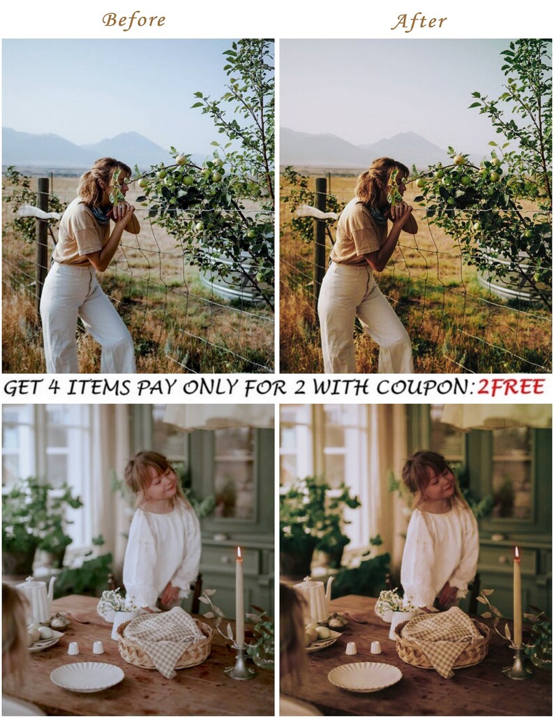25 Moody SUMMER Presets, Lightroom Mobile Presets, Earthy Tones, Desktop Preset, Natural Photo Editing Filter for Influencer, Outdoor Preset image 6