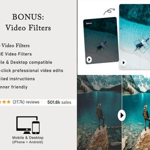 8000+ Lightroom PresetS, Mobile Lightroom Presets Bundle, Vibrant Summer Presets, Desktop, Beach Presets, blogger, Influencer, Lifestyle image 17