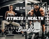 50 FITNESS EBOOK Bundle, Coach Ebook Program, Health Wellness , Exercise, Personal Trainer, Gym, Health Motivating E-book, Workout Online