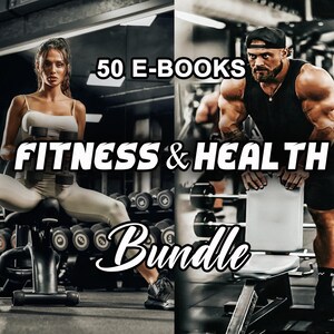 50 FITNESS EBOOK Bundle, Coach Ebook Program, Health Wellness , Exercise, Personal Trainer, Gym, Health Motivating E-book, Workout Online