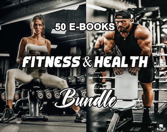 50 FITNESS EBOOK Bundle, Coach Ebook Program, Health Wellness , Exercise, Personal Trainer, Gym, Health Motivating E-book, Workout Online