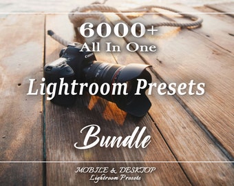 6000 Lightroom Presets Bundle, Mobile Presets, Desktop Presets, Film Aesthetic Presets, Instagram Presets, Vintage Presets, Warm Presets