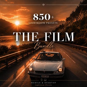 850+ Film Lightroom Presets Bundle – Mobile and Desktop Retro & Aesthetic Photo Effects