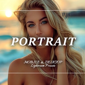 27 PORTRAIT Presets, Portrait Lightroom Presets Bundle, Mobile Preset, Desktop Presets, Influencer Lifestyle, Editorial Filter