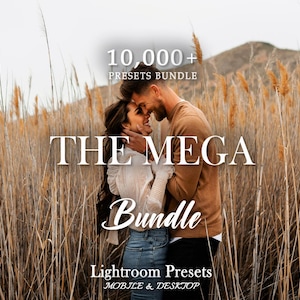 10,000+ MEGA Lightroom Presets Bundle, Summer Photo Filter for Instagram, Natural Aesthetic Preset, Bright Creamy Preset, Moody Photo Preset