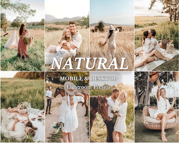 44 Natural LIGHTROOM Presets, Outdoor Presets, Creamy Preset, Bohemian Preset, Warm Light Preset, Mobile Preset, Bright Airy Desktop Presets