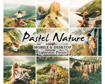 20 preset LIGHTROOM per dispositivi mobili, preset Natura, preset Lightroom per dispositivi mobili, estate, preset per esterni, preset desktop, filtri, filtro Instagram