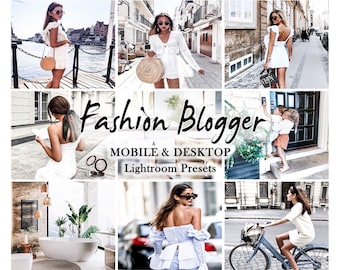 12 Mobile Lightroom-Presets Lightroom Mobile Presets Instagram-Preset Preset Lightroom Desktop-Presets - Weiß Fashion Blogger Preset